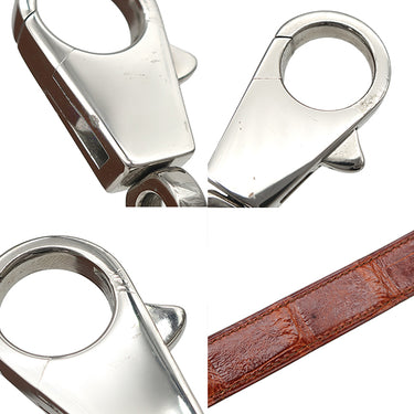 エルメス HERMES ケリー ニュアージュ ブラウン系 クシュベル アリゲーター オーストリッチ 2WAYバッグ シルバー金具 茶 ショルダー ヴィンテージ クロコ パピヨン金具