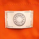 エルメス HERMES サックドパンサージュ グルーム ネイビー×オレンジ キャンバス トワルシェブロン 2WAYバッグ シルバー金具 紺 トート 2025年製