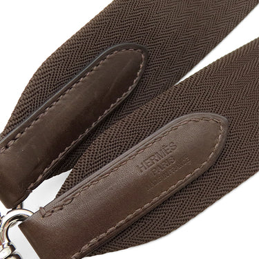 エルメス HERMES サックドパンサージュ グルーム ネイビー×オレンジ キャンバス トワルシェブロン 2WAYバッグ シルバー金具 紺 トート 2025年製
