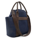 エルメス HERMES サックドパンサージュ グルーム ネイビー×オレンジ キャンバス トワルシェブロン 2WAYバッグ シルバー金具 紺 トート 2025年製