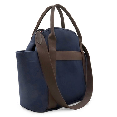 エルメス HERMES サックドパンサージュ グルーム ネイビー×オレンジ キャンバス トワルシェブロン 2WAYバッグ シルバー金具 紺 トート 2025年製