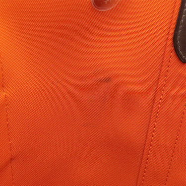 エルメス HERMES サックドパンサージュ グルーム ネイビー×オレンジ キャンバス トワルシェブロン 2WAYバッグ シルバー金具 紺 トート 2025年製