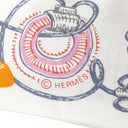 エルメス HERMES ツイリー ホワイト×ローズ×ヴェール シルク スカーフ 新品 未使用 【CHEVALOSCOPE NEON/シュヴァロスコープ ネオン】