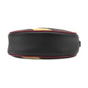 グッチ GUCCI GGマーモント ラウンドショルダー 550154 ブラック×ベージュ×レッド レザー ショルダーバッグ ゴールド金具 黒 赤 チェーン
