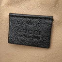 グッチ GUCCI GGマーモント ラウンドショルダー 550154 ブラック×ベージュ×レッド レザー ショルダーバッグ ゴールド金具 黒 赤 チェーン