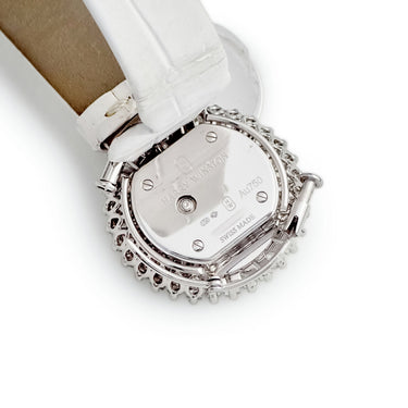 腕時計 ハリーウィンストン Harry Winston ローズバッド HJTGHM27WW001 クオーツ レディース メーカーOH済 K18WG無垢 純正ダイヤ シェル