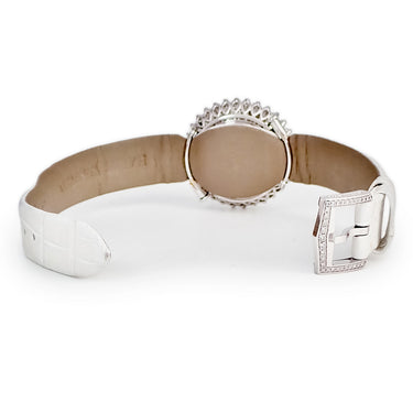 腕時計 ハリーウィンストン Harry Winston ローズバッド HJTGHM27WW001 クオーツ レディース メーカーOH済 K18WG無垢 純正ダイヤ シェル
