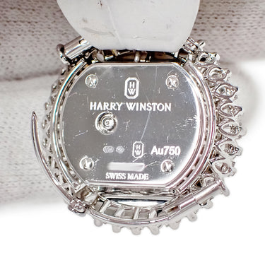 腕時計 ハリーウィンストン Harry Winston ローズバッド HJTGHM27WW001 クオーツ レディース メーカーOH済 K18WG無垢 純正ダイヤ シェル