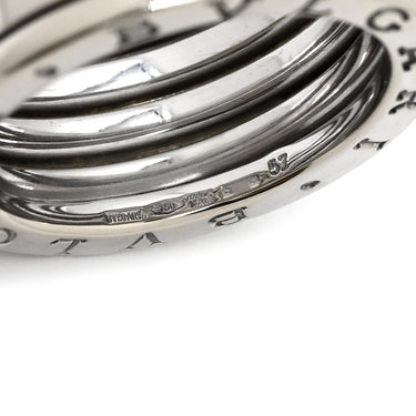 ブルガリ BVLGARI ビーゼロワン B-zero1 5バンドリング ホワイトゴールド K18WG #57(JP17) リング 指輪 BVLGARI Au750 WG 18K 18金 15.5号