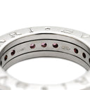 ブルガリ BVLGARI ビーゼロワン B-zero1 リング XS ホワイトゴールド K18WG ガーネット #47(JP7) リング 指輪 750 18金 WG 1バンドリング ガーネット 7号