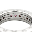 ブルガリ BVLGARI ビーゼロワン B-zero1 リング XS ホワイトゴールド K18WG ガーネット #47(JP7) リング 指輪 750 18金 WG 1バンドリング ガーネット 7号