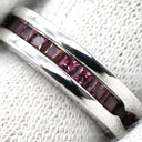 ブルガリ BVLGARI ビーゼロワン B-zero1 リング XS ホワイトゴールド K18WG ガーネット #47(JP7) リング 指輪 750 18金 WG 1バンドリング ガーネット 7号