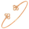 ティファニー Tiffany & Co フルール ド リス ステム ワイヤー ピンクゴールド K18PG ダイヤモンド バングル T&Co. 750 ダイヤ ブレスレット 花モチーフ