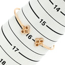 ティファニー Tiffany & Co フルール ド リス ステム ワイヤー ピンクゴールド K18PG ダイヤモンド バングル T&Co. 750 ダイヤ ブレスレット 花モチーフ