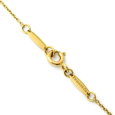 ティファニー Tiffany & Co ダブルループ イエローゴールド K18YG ネックレス エルサペレッティ 750 18金