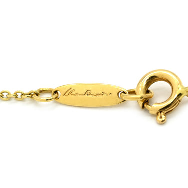 ティファニー Tiffany & Co ダブルループ イエローゴールド K18YG ネックレス エルサペレッティ 750 18金