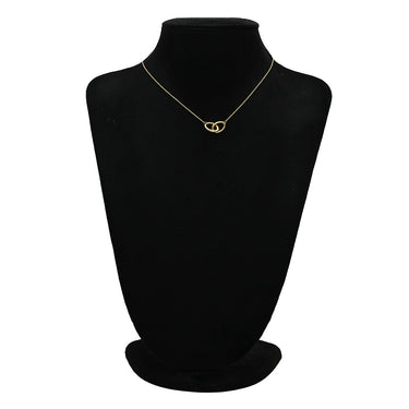 ティファニー Tiffany & Co ダブルループ イエローゴールド K18YG ネックレス エルサペレッティ 750 18金
