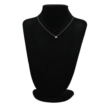 ティファニー Tiffany & Co ビクトリア ダイヤモンド プラチナシルバー Pt950 ダイヤモンド ネックレス T＆Co. Pt950 プラチナ 花 フラワーモチーフ マーキス
