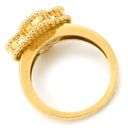 ヴァンクリーフアーペル Van Cleef & Arpels ヴィンテージ アルハンブラ ギヨシェ VCARP6I300 イエローゴールド K18YG #51(JP11) リング 指輪 18K 750 10.5号