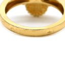 ヴァンクリーフアーペル Van Cleef & Arpels ヴィンテージ アルハンブラ ギヨシェ VCARP6I300 イエローゴールド K18YG #51(JP11) リング 指輪 18K 750 10.5号
