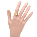 ヴァンクリーフアーペル Van Cleef & Arpels ヴィンテージ アルハンブラ ギヨシェ VCARP6I300 イエローゴールド K18YG #51(JP11) リング 指輪 18K 750 10.5号