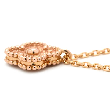 ヴァンクリーフアーペル Van Cleef & Arpels スウィートアルハンブラ ペンダント VCARO8DF00 ローズゴールド K18PG ネックレス Au750 PG テクスチャード