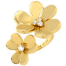 ヴァンクリーフアーペル Van Cleef & Arpels フリヴォル アントレ レ ドア VCARB67600 イエローゴールド K18YG ダイヤモンド #54(JP14) リング 指輪 フラワー 4Pダイヤ 14号