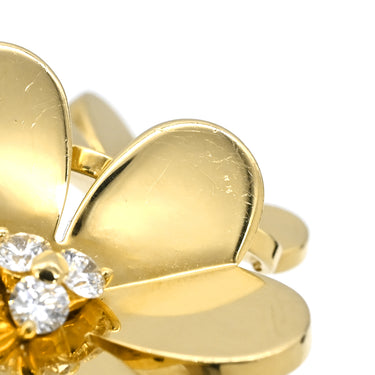 ヴァンクリーフアーペル Van Cleef & Arpels フリヴォル アントレ レ ドア VCARB67600 イエローゴールド K18YG ダイヤモンド #54(JP14) リング 指輪 フラワー 4Pダイヤ 14号