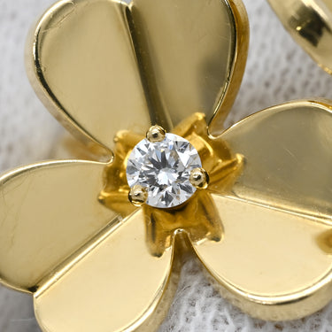 ヴァンクリーフアーペル Van Cleef & Arpels フリヴォル アントレ レ ドア VCARB67600 イエローゴールド K18YG ダイヤモンド #54(JP14) リング 指輪 フラワー 4Pダイヤ 14号