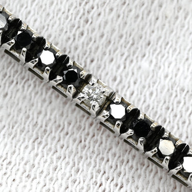 ダミアーニ DAMIANI ルーチェ ソロ ウーノ 20092374 ブラック×ホワイトゴールド K18WG ブラックダイヤモンド ダイヤモンド ブレスレット ブラックダイヤ テニスブレスレット