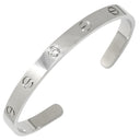 カルティエ Cartier ラブブレスレット オープン 1Pダイヤモンド B6029900 ホワイトゴールド K18WG ダイヤモンド #18 バングル LOVE Au750 18K 18金