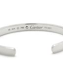 カルティエ Cartier ラブブレスレット オープン 1Pダイヤモンド B6029900 ホワイトゴールド K18WG ダイヤモンド #18 バングル LOVE Au750 18K 18金