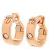 カルティエ Cartier ラブ LOVE フープピアス 1Pダイヤ B8301218 ピンクゴールド K18PG ダイヤモンド ピアス ミニラブ 750 18K PG RG