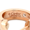 カルティエ Cartier ラブ LOVE フープピアス 1Pダイヤ B8301218 ピンクゴールド K18PG ダイヤモンド ピアス ミニラブ 750 18K PG RG