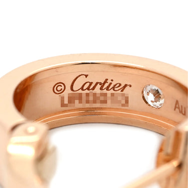カルティエ Cartier ラブ LOVE フープピアス 1Pダイヤ B8301218 ピンクゴールド K18PG ダイヤモンド ピアス ミニラブ 750 18K PG RG
