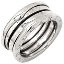 ブルガリ BVLGARI ビーゼロワン B-zero1 2バンドリング ホワイトゴールド K18WG #51(JP11) リング 指輪 750 18K WG 10号