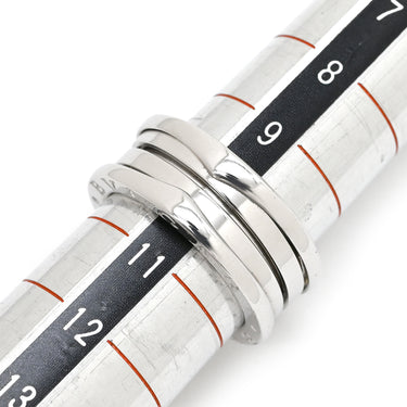 ブルガリ BVLGARI ビーゼロワン B-zero1 2バンドリング ホワイトゴールド K18WG #51(JP11) リング 指輪 750 18K WG 10号