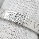 ブルガリ BVLGARI ブルガリブルガリ ダブルロゴ AN853348 ホワイトゴールド K18WG ダイヤモンド リング 指輪 18K 750AU 1Pダイヤモンド 11.5号