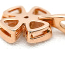 ブルガリ BVLGARI フィオレヴァー ピンクゴールド K18PG ダイヤモンド ネックレス Au750 K18PG パヴェ ダイヤ フラワーモチーフ オープンワーク