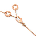 ブルガリ BVLGARI フィオレヴァー ピンクゴールド K18PG ダイヤモンド ネックレス Au750 K18PG パヴェ ダイヤ フラワーモチーフ オープンワーク