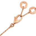 ブルガリ BVLGARI フィオレヴァー ピンクゴールド K18PG ダイヤモンド ネックレス Au750 K18PG パヴェ ダイヤ フラワーモチーフ オープンワーク