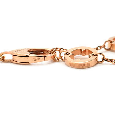 ブルガリ BVLGARI フィオレヴァー ピンクゴールド K18PG ダイヤモンド ネックレス Au750 K18PG パヴェ ダイヤ フラワーモチーフ オープンワーク