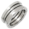 ブルガリ BVLGARI ビーゼロワン B-zero1 3バンド 323538 ホワイトゴールド K18WG #58 リング 指輪 Au750 18K 18金 17号