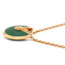 カルティエ Cartier アミュレット ドゥ カルティエ XS B7224550 グリーン×ピンクゴールド K18PG ダイヤモンド マラカイト ネックレス 750 18K 18金 ダイヤ マラカイト 緑 マット