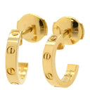 カルティエ Cartier ラブ LOVE フープピアス SM B8028800 イエローゴールド K18YG ピアス ミニラブ 750 18K K18 YG