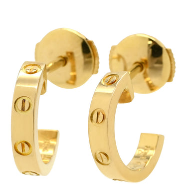 カルティエ Cartier ラブ LOVE フープピアス SM B8028800 イエローゴールド K18YG ピアス ミニラブ 750 18K K18 YG