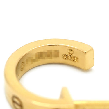 カルティエ Cartier ラブ LOVE フープピアス SM B8028800 イエローゴールド K18YG ピアス ミニラブ 750 18K K18 YG