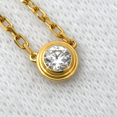 カルティエ Cartier ダムール SM B7215800 イエローゴールド K18YG ダイヤモンド ネックレス Au750 18K 18金 1P 1石 1粒 ダイヤモンド スモールモデル