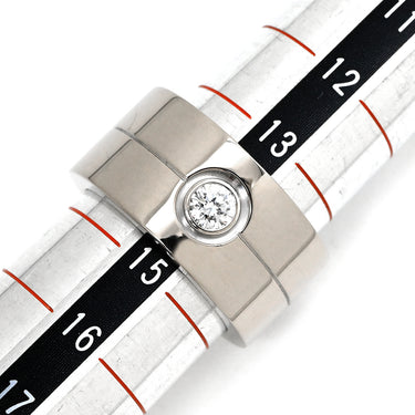 カルティエ Cartier ハイラブリング ホワイトゴールド K18WG ダイヤモンド #54(JP14) リング 指輪 1P 1石 1粒 ダイヤ 18K 18金 幅広 ワイド 14号