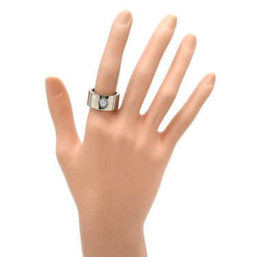 カルティエ Cartier ハイラブリング ホワイトゴールド K18WG ダイヤモンド #54(JP14) リング 指輪 1P 1石 1粒 ダイヤ 18K 18金 幅広 ワイド 14号